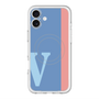 スリムプロテクションプレミアムケース with MagSafe［ オリジナル - initial color line - V blue ］