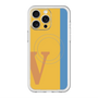 スリムプロテクションプレミアムケース with MagSafe［ オリジナル - initial color line - V orange ］