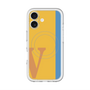 スリムプロテクションプレミアムケース with MagSafe［ オリジナル - initial color line - V orange ］