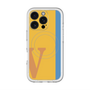 スリムプロテクションプレミアムケース with MagSafe［ オリジナル - initial color line - V orange ］