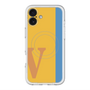 スリムプロテクションプレミアムケース with MagSafe［ オリジナル - initial color line - V orange ］