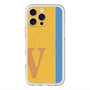 スリムプロテクションプレミアムケース with MagSafe［ オリジナル - initial color line - V orange ］