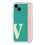 スリムプロテクションプレミアムケース with MagSafe［ オリジナル - initial color line - V green ］