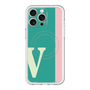 スリムプロテクションプレミアムケース with MagSafe［ オリジナル - initial color line - V green ］