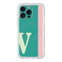 スリムプロテクションプレミアムケース with MagSafe［ オリジナル - initial color line - V green ］
