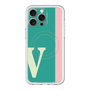 スリムプロテクションプレミアムケース with MagSafe［ オリジナル - initial color line - V green ］