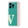 スリムプロテクションプレミアムケース with MagSafe［ オリジナル - initial color line - V green ］