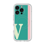 スリムプロテクションプレミアムケース with MagSafe［ オリジナル - initial color line - V green ］