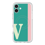スリムプロテクションプレミアムケース with MagSafe［ オリジナル - initial color line - V green ］