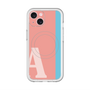 スリムプロテクションプレミアムケース with MagSafe［ オリジナル - initial color line - A pink ］