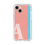スリムプロテクションプレミアムケース with MagSafe［ オリジナル - initial color line - A pink ］