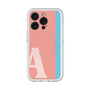 スリムプロテクションプレミアムケース with MagSafe［ オリジナル - initial color line - A pink ］