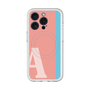 スリムプロテクションプレミアムケース with MagSafe［ オリジナル - initial color line - A pink ］