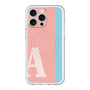 スリムプロテクションプレミアムケース with MagSafe［ オリジナル - initial color line - A pink ］