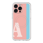 スリムプロテクションプレミアムケース with MagSafe［ オリジナル - initial color line - A pink ］