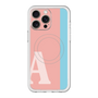 スリムプロテクションプレミアムケース with MagSafe［ オリジナル - initial color line - A pink ］