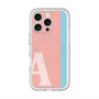 スリムプロテクションプレミアムケース with MagSafe［ オリジナル - initial color line - A pink ］