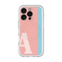 スリムプロテクションプレミアムケース with MagSafe［ オリジナル - initial color line - A pink ］