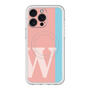 スリムプロテクションプレミアムケース with MagSafe［ オリジナル - initial color line - W pink ］