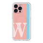 スリムプロテクションプレミアムケース with MagSafe［ オリジナル - initial color line - W pink ］