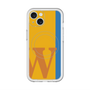 スリムプロテクションプレミアムケース with MagSafe［ オリジナル - initial color line - W orange ］