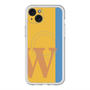 スリムプロテクションプレミアムケース with MagSafe［ オリジナル - initial color line - W orange ］