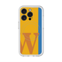 スリムプロテクションプレミアムケース with MagSafe［ オリジナル - initial color line - W orange ］
