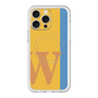 スリムプロテクションプレミアムケース with MagSafe［ オリジナル - initial color line - W orange ］