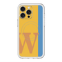スリムプロテクションプレミアムケース with MagSafe［ オリジナル - initial color line - W orange ］