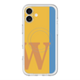 スリムプロテクションプレミアムケース with MagSafe［ オリジナル - initial color line - W orange ］
