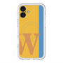 スリムプロテクションプレミアムケース with MagSafe［ オリジナル - initial color line - W orange ］