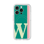 スリムプロテクションプレミアムケース with MagSafe［ オリジナル - initial color line - W green ］
