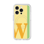 スリムプロテクションプレミアムケース with MagSafe［ オリジナル - initial color line - W yellow ］
