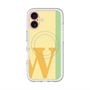 スリムプロテクションプレミアムケース with MagSafe［ オリジナル - initial color line - W yellow ］
