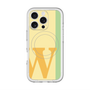 スリムプロテクションプレミアムケース with MagSafe［ オリジナル - initial color line - W yellow ］