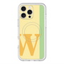 スリムプロテクションプレミアムケース with MagSafe［ オリジナル - initial color line - W yellow ］