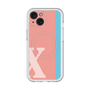 スリムプロテクションプレミアムケース with MagSafe［ オリジナル - initial color line - X pink ］