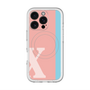 スリムプロテクションプレミアムケース with MagSafe［ オリジナル - initial color line - X pink ］