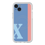 スリムプロテクションプレミアムケース with MagSafe［ オリジナル - initial color line - X blue ］