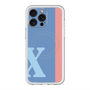 スリムプロテクションプレミアムケース with MagSafe［ オリジナル - initial color line - X blue ］