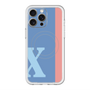 スリムプロテクションプレミアムケース with MagSafe［ オリジナル - initial color line - X blue ］