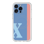 スリムプロテクションプレミアムケース with MagSafe［ オリジナル - initial color line - X blue ］