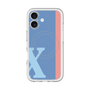スリムプロテクションプレミアムケース with MagSafe［ オリジナル - initial color line - X blue ］
