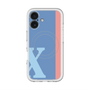 スリムプロテクションプレミアムケース with MagSafe［ オリジナル - initial color line - X blue ］