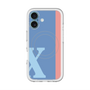 スリムプロテクションプレミアムケース with MagSafe［ オリジナル - initial color line - X blue ］