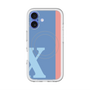 スリムプロテクションプレミアムケース with MagSafe［ オリジナル - initial color line - X blue ］