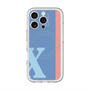スリムプロテクションプレミアムケース with MagSafe［ オリジナル - initial color line - X blue ］