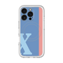 スリムプロテクションプレミアムケース with MagSafe［ オリジナル - initial color line - X blue ］