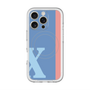 スリムプロテクションプレミアムケース with MagSafe［ オリジナル - initial color line - X blue ］