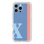 スリムプロテクションプレミアムケース with MagSafe［ オリジナル - initial color line - X blue ］